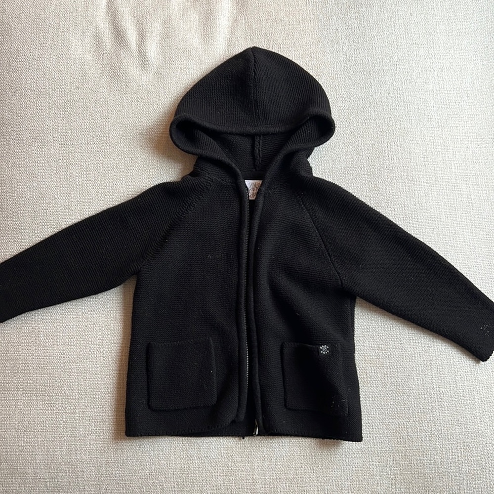 Zara zip knit sweater
